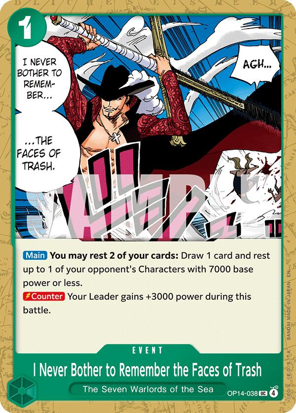 I Never Bother to Remember the Faces of Trash [The Azure Sea's Seven] Bandai
