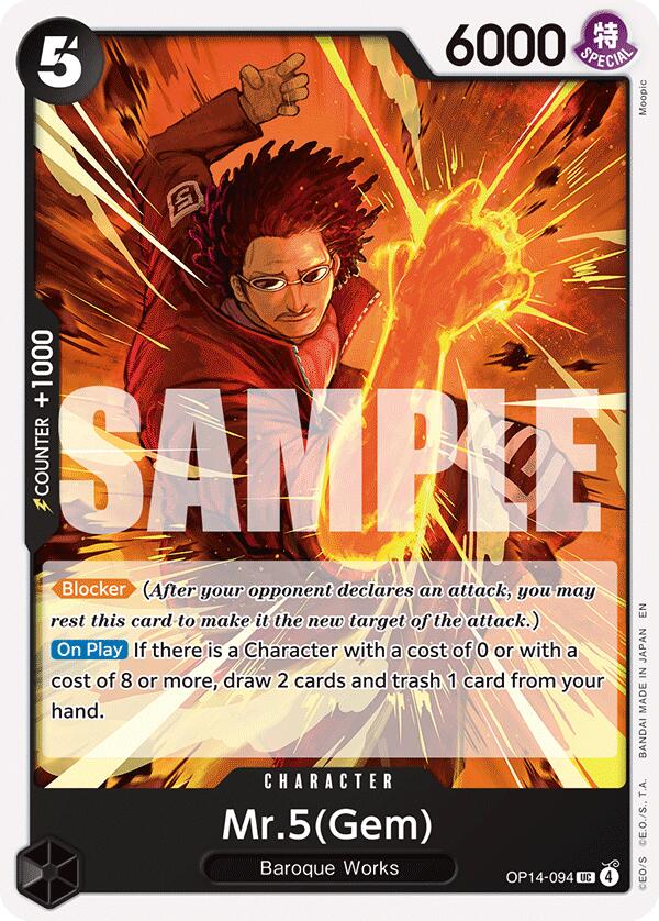 Mr.5(Gem) [The Azure Sea's Seven] Bandai