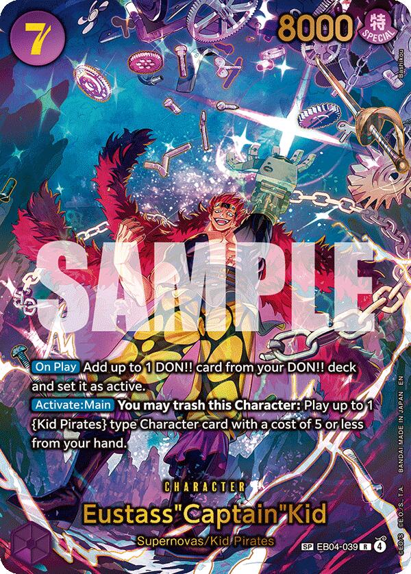 Eustass"Captain"Kid (EB04-039) (SP) [The Azure Sea's Seven] Bandai