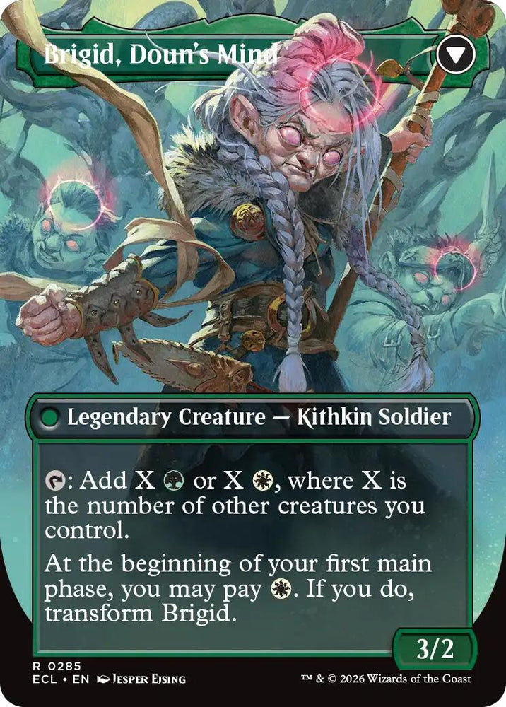 Brigid, Clachan's Heart (Borderless) [Lorwyn Eclipsed] Magic: The Gathering