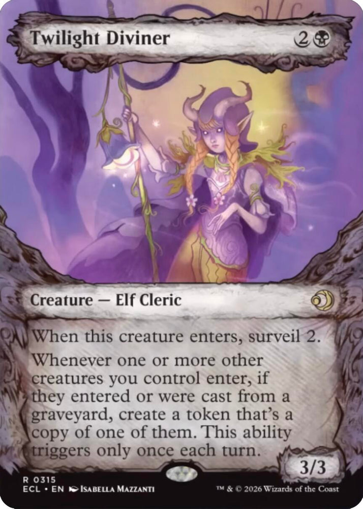Twilight Diviner (Showcase) [Lorwyn Eclipsed] Magic: The Gathering