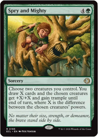 Spry and Mighty [Lorwyn Eclipsed] Magic: The Gathering