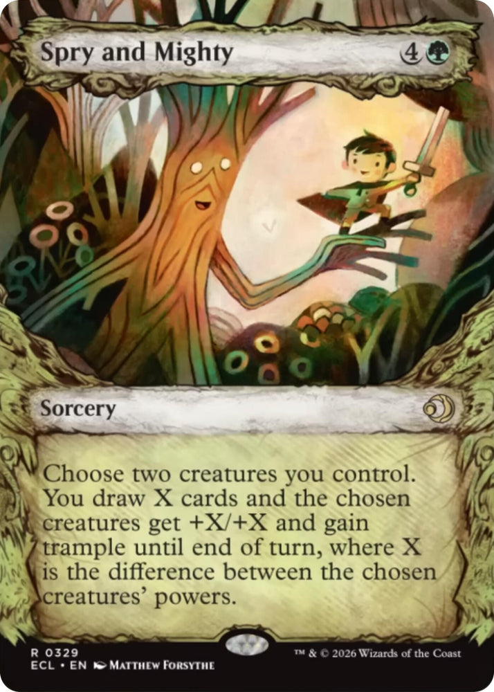 Spry and Mighty (Showcase) [Lorwyn Eclipsed] Magic: The Gathering