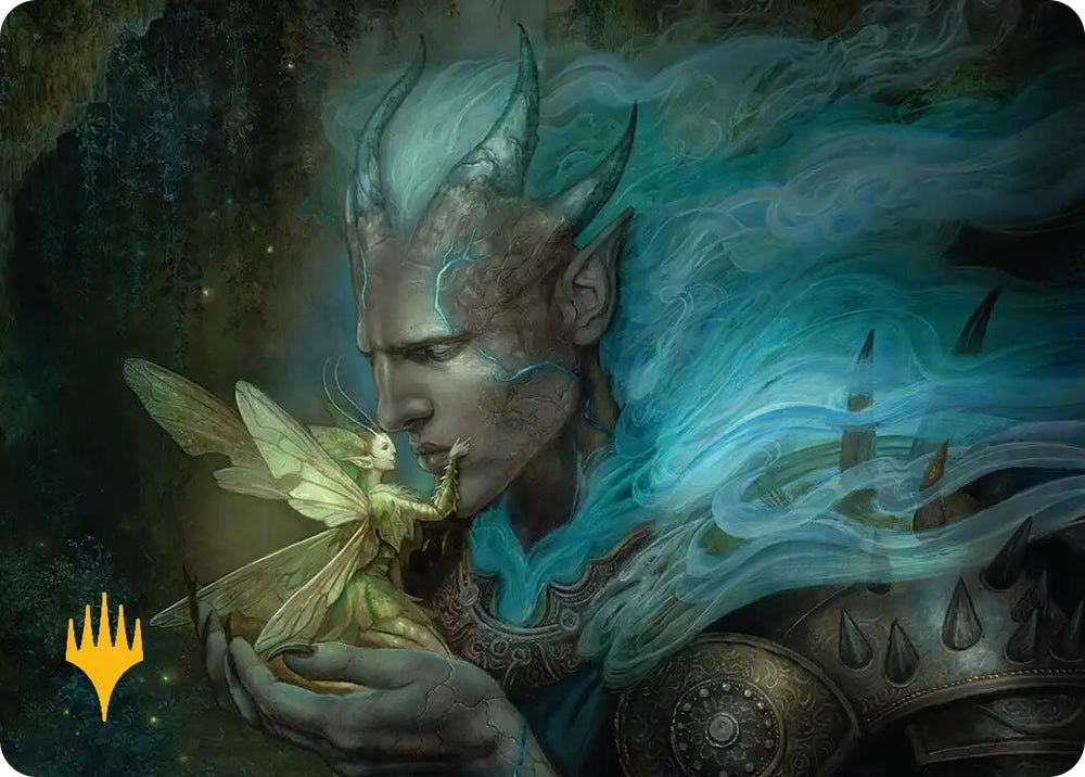 Run Away Together Art Card (Gold-Stamped Planeswalker Symbol) [Lorwyn Eclipsed Art Series] Magic: The Gathering