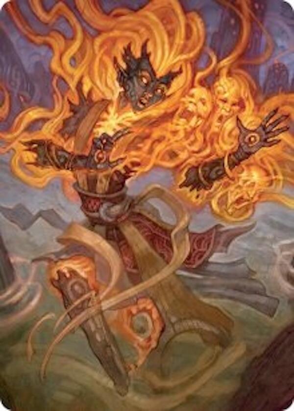 Ashling, Rekindled Art Card (33/54) [Lorwyn Eclipsed Art Series] Magic: The Gathering