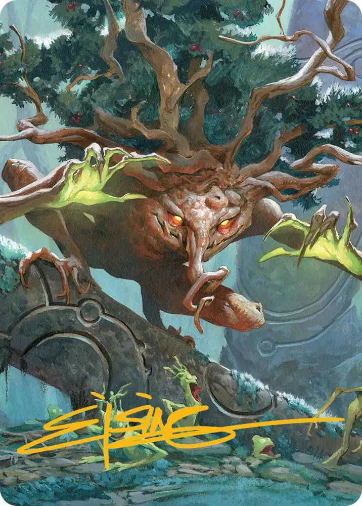 Ferrafor, Young Yew Art Card (Gold-Stamped Signature) [Lorwyn Eclipsed Art Series] Magic: The Gathering