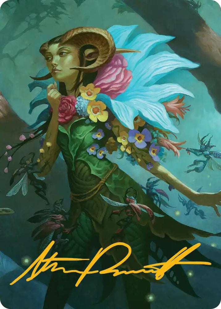 Maralen, Fae Ascendant Art Card (Gold-Stamped Signature) [Lorwyn Eclipsed Art Series] Magic: The Gathering