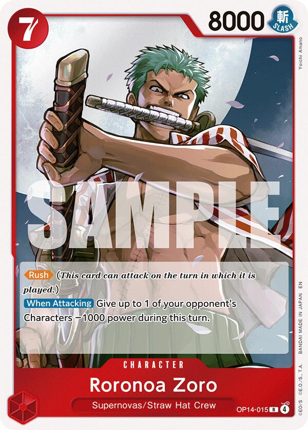Roronoa Zoro (OP14-015) [The Azure Sea's Seven] Bandai