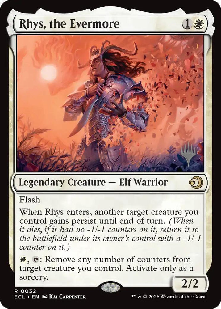 Rhys, the Evermore [Lorwyn Eclipsed Promos] Magic: The Gathering