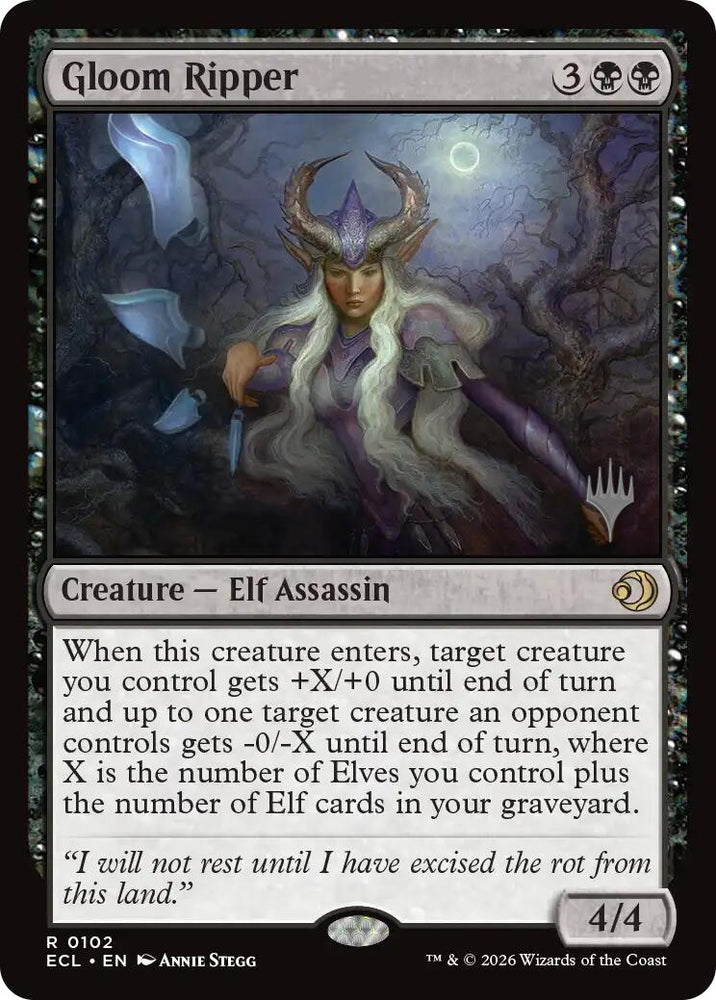 Gloom Ripper [Lorwyn Eclipsed Promos] Magic: The Gathering