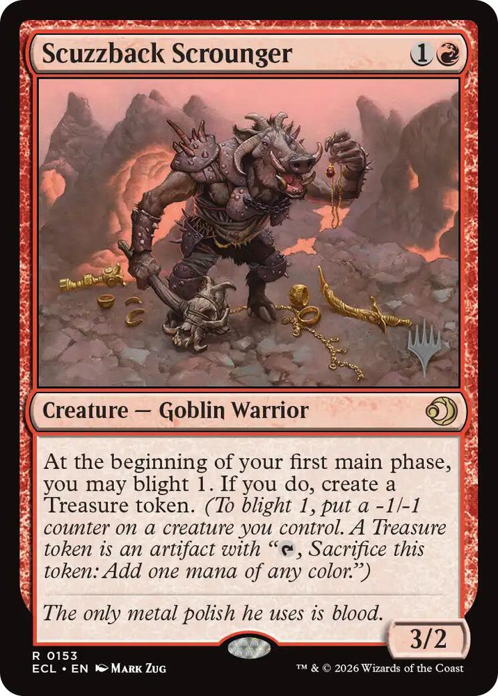 Scuzzback Scrounger [Lorwyn Eclipsed Promos] Magic: The Gathering