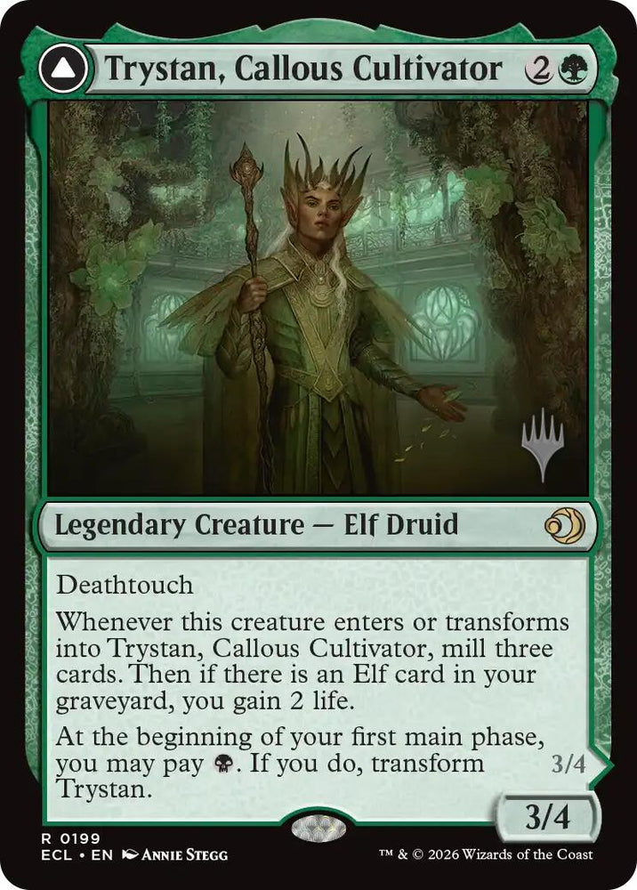 Trystan, Callous Cultivator [Lorwyn Eclipsed Promos] Magic: The Gathering