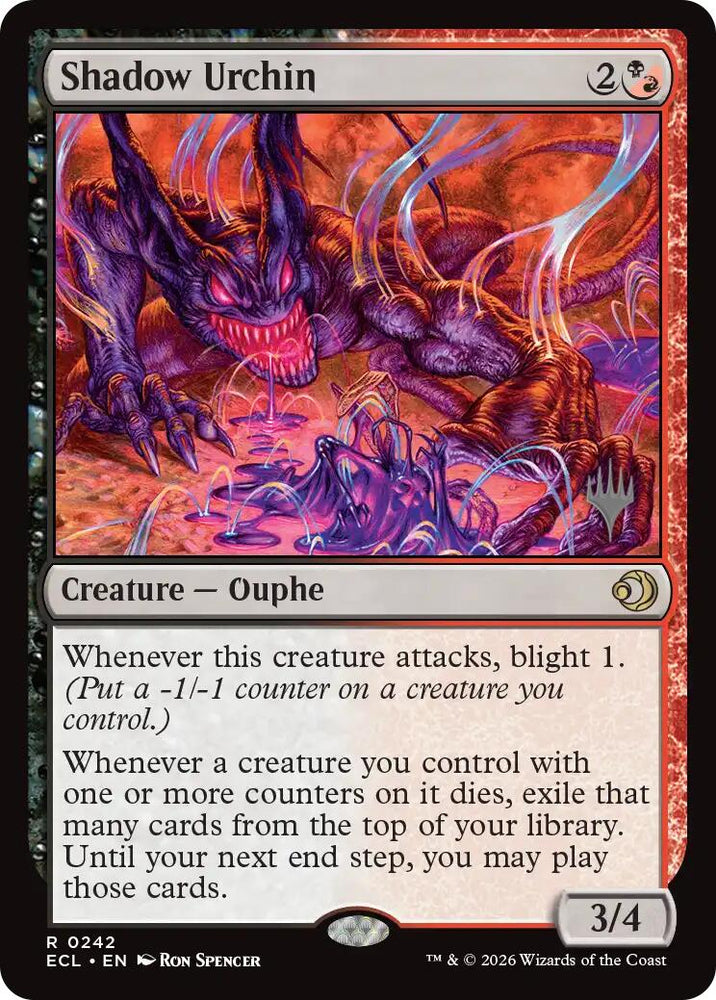 Shadow Urchin [Lorwyn Eclipsed Promos] Magic: The Gathering