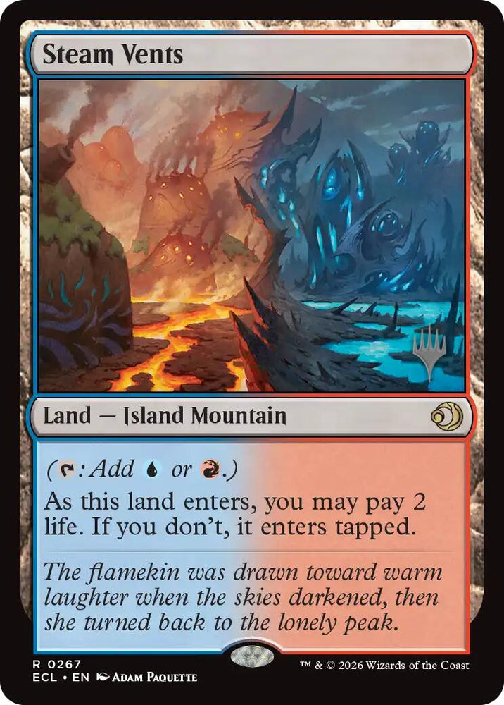 Steam Vents [Lorwyn Eclipsed Promos] Magic: The Gathering