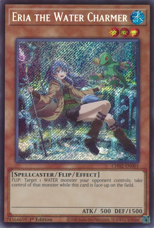 Eria the Water Charmer [CH02-EN001] Secret Rare Yu-Gi-Oh!