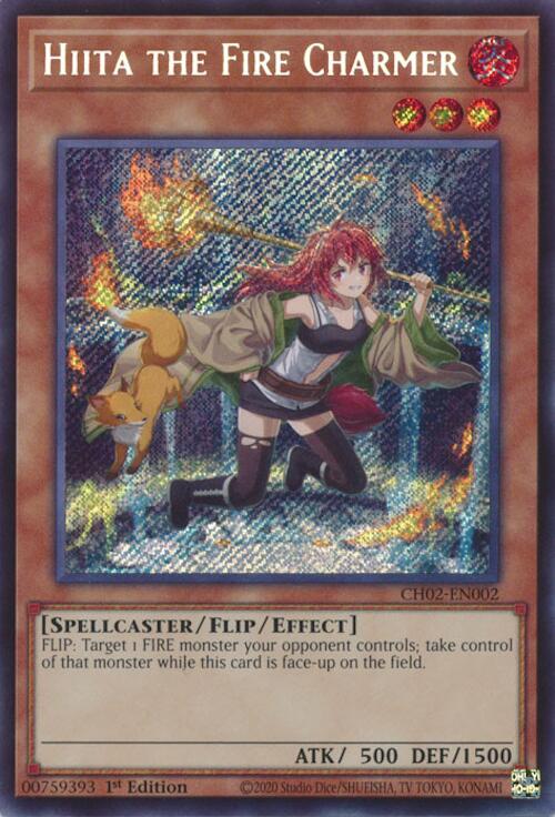 Hiita the Fire Charmer [CH02-EN002] Secret Rare Yu-Gi-Oh!