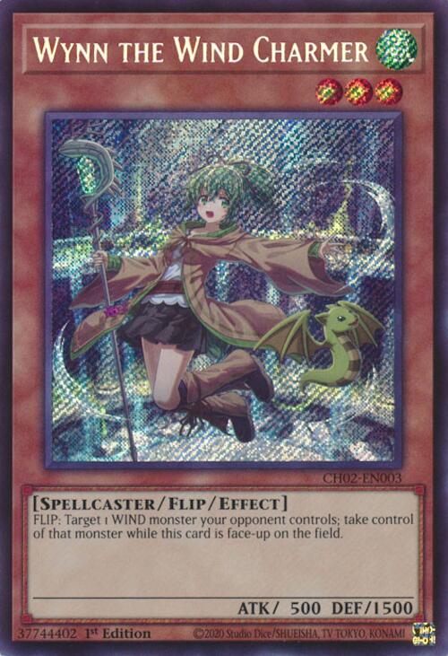 Wynn the Wind Charmer [CH02-EN003] Secret Rare Yu-Gi-Oh!