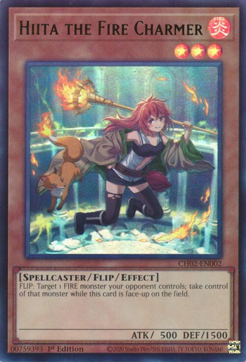 Hiita the Fire Charmer (Ultra Rare) [CH02-EN002] Ultra Rare Yu-Gi-Oh!