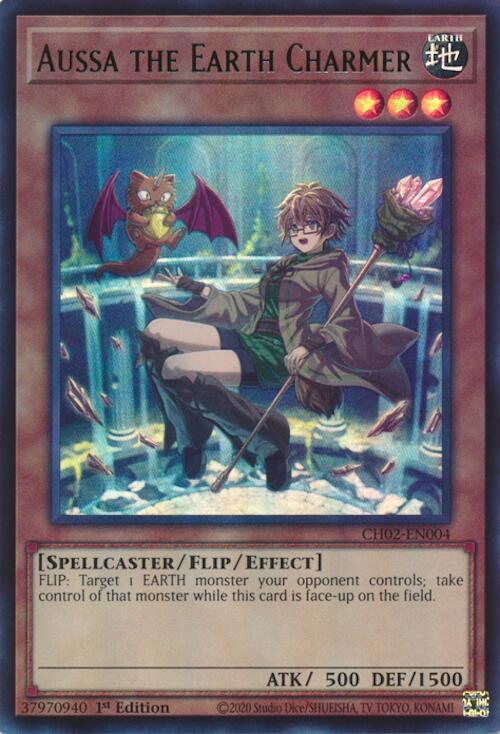 Aussa the Earth Charmer (Ultra Rare) [CH02-EN004] Ultra Rare Yu-Gi-Oh!