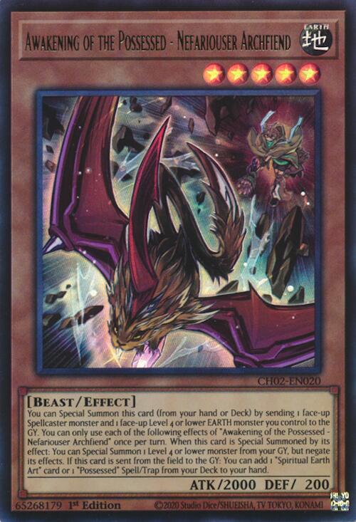 Awakening of the Possessed - Nefariouser Archfiend [CH02-EN020] Ultra Rare Yu-Gi-Oh!
