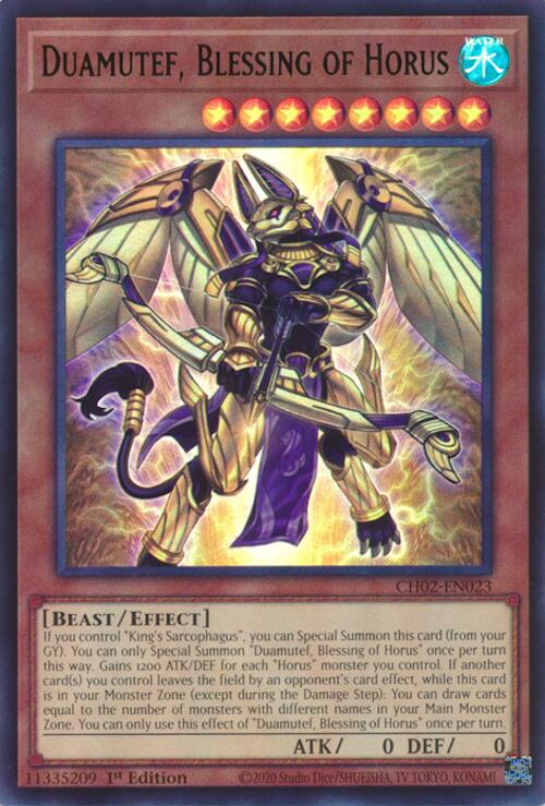 Duamutef, Blessing of Horus [CH02-EN023] Ultra Rare Yu-Gi-Oh!