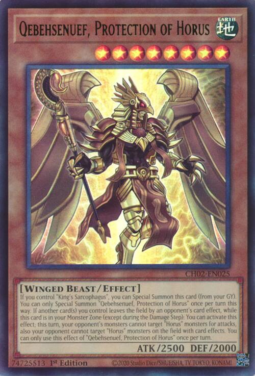 Qebehsenuef, Protection of Horus [CH02-EN025] Ultra Rare Yu-Gi-Oh!