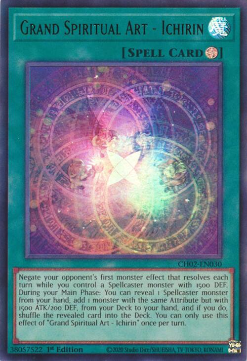 Grand Spiritual Art - Ichirin [CH02-EN030] Ultra Rare Yu-Gi-Oh!