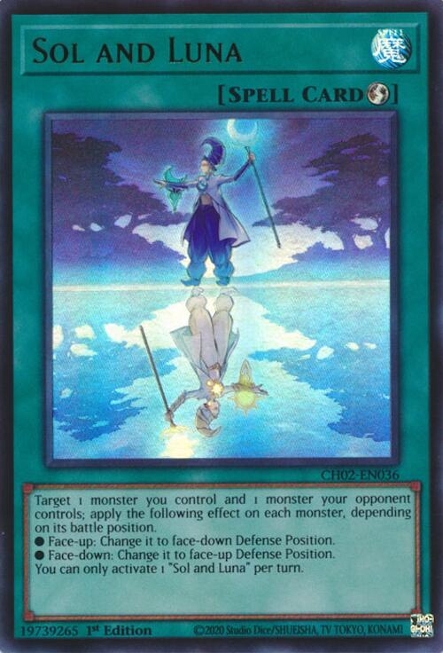 Sol and Luna [CH02-EN036] Ultra Rare Yu-Gi-Oh!