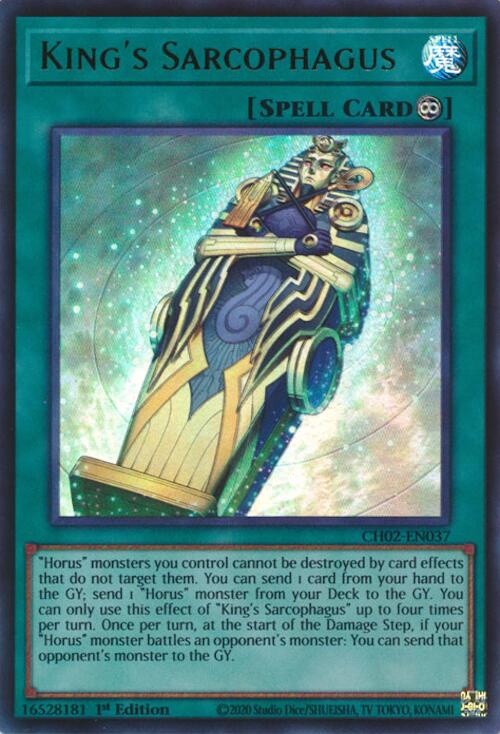 King's Sarcophagus [CH02-EN037] Ultra Rare Yu-Gi-Oh!