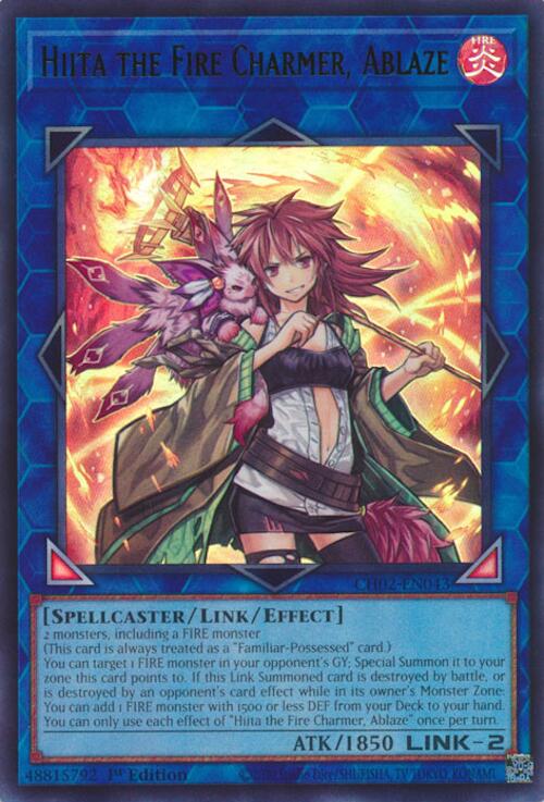 Hiita the Fire Charmer, Ablaze [CH02-EN043] Ultra Rare Yu-Gi-Oh!