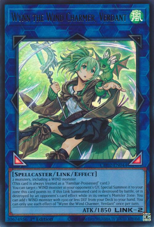 Wynn the Wind Charmer, Verdant [CH02-EN044] Ultra Rare Yu-Gi-Oh!