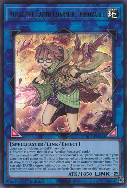 Aussa the Earth Charmer, Immovable [CH02-EN045] Ultra Rare Yu-Gi-Oh!