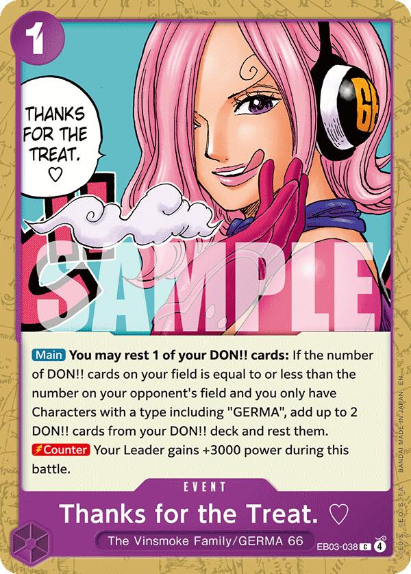 Thanks for the Treat. [Extra Booster: One Piece Heroines Edition] Bandai