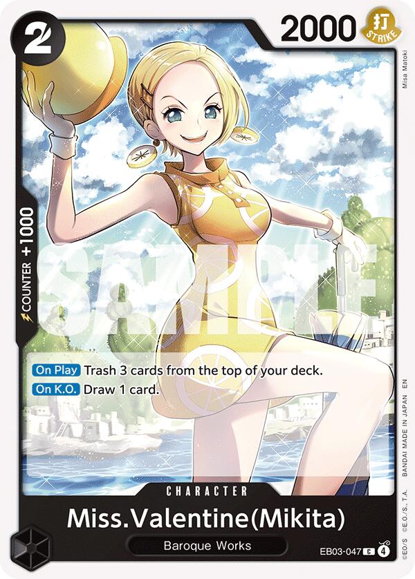 Miss.Valentine(Mikita) [Extra Booster: One Piece Heroines Edition] Bandai
