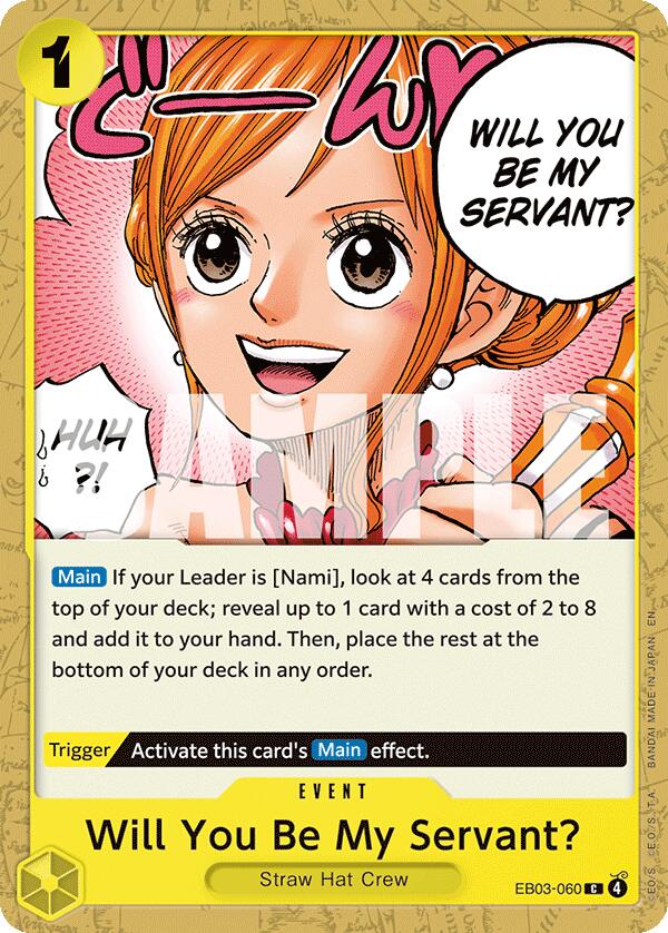 Will You Be My Servant? [Extra Booster: One Piece Heroines Edition] Bandai