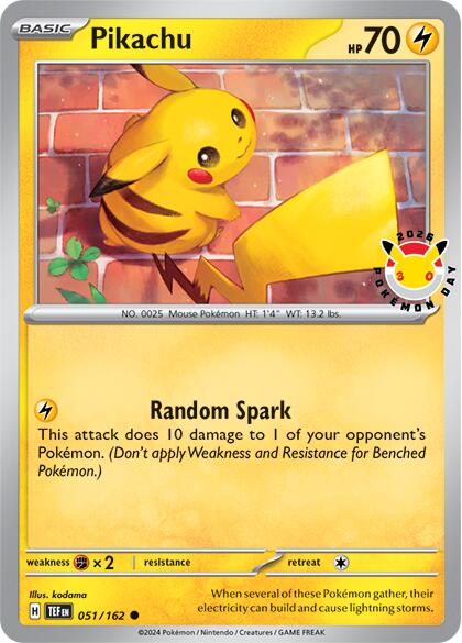 Pikachu (051/162) (Pokemon Day 2026) [Miscellaneous Cards] Pokémon