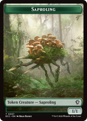 Saproling // The Monarch Double-Sided Token [Lorwyn Eclipsed Tokens] Magic: The Gathering