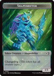 Treasure // Shapeshifter Double-Sided Token [Lorwyn Eclipsed Tokens] Magic: The Gathering
