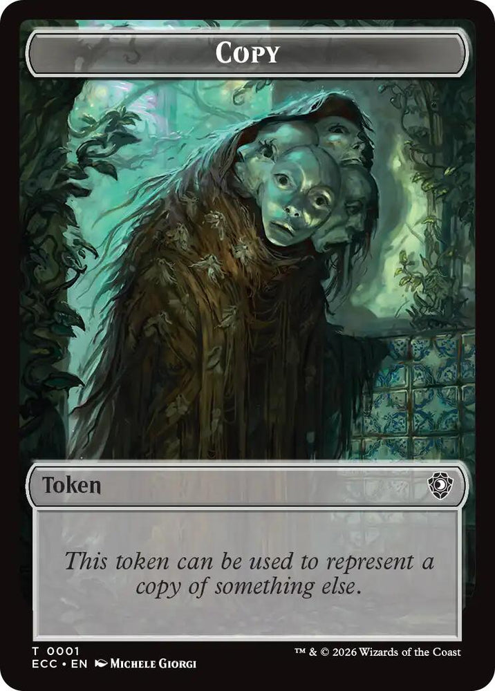 Copy // Scarecrow Double-Sided Token [Lorwyn Eclipsed Tokens] Magic: The Gathering
