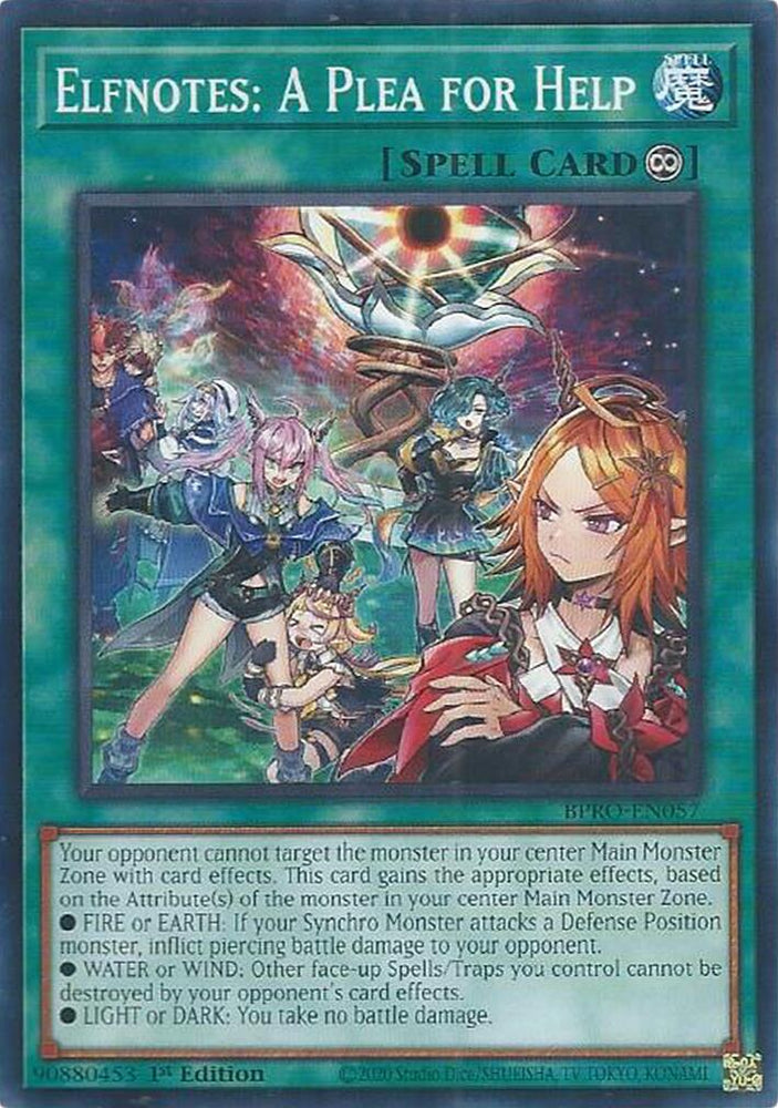 Elfnotes: A Plea for Help [BPRO-EN057] Common Yu-Gi-Oh!