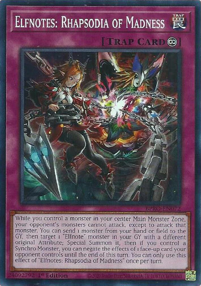 Elfnotes: Rhapsodia of Madness [BPRO-EN072] Common Yu-Gi-Oh!