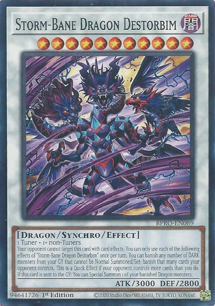 Storm-Bane Dragon Destorbim [BPRO-EN089] Common Yu-Gi-Oh!