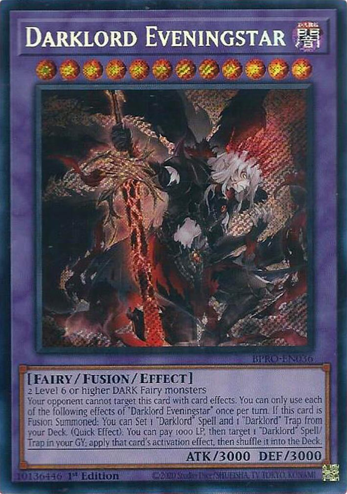 Darklord Eveningstar [BPRO-EN036] Secret Rare Yu-Gi-Oh!