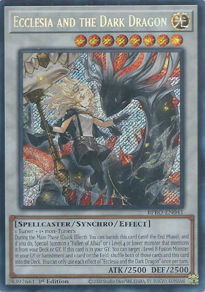 Ecclesia and the Dark Dragon [BPRO-EN041] Secret Rare Yu-Gi-Oh!
