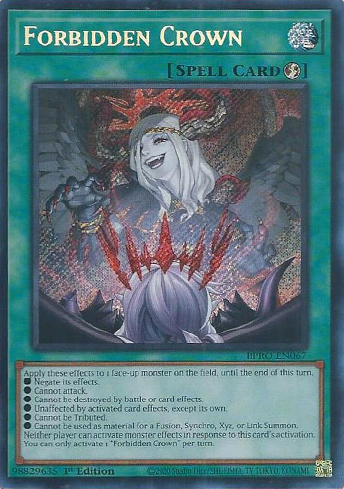 Forbidden Crown [BPRO-EN067] Secret Rare Yu-Gi-Oh!