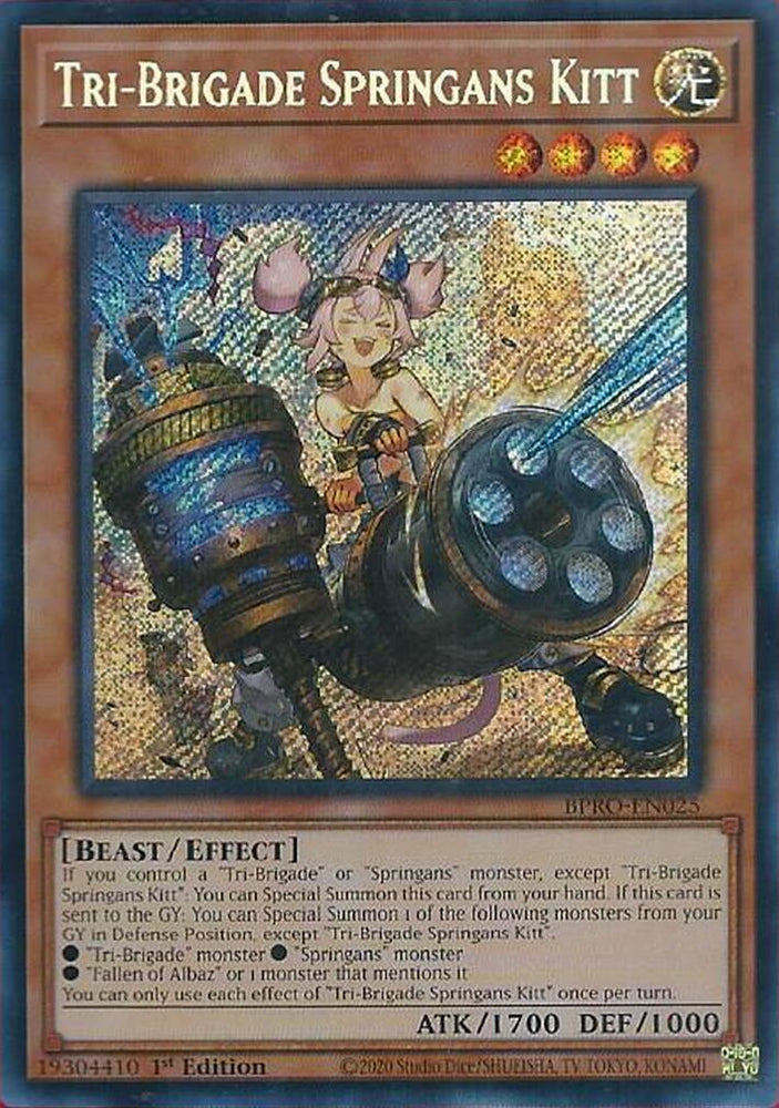 Tri-Brigade Springans Kitt [BPRO-EN025] Secret Rare Yu-Gi-Oh!