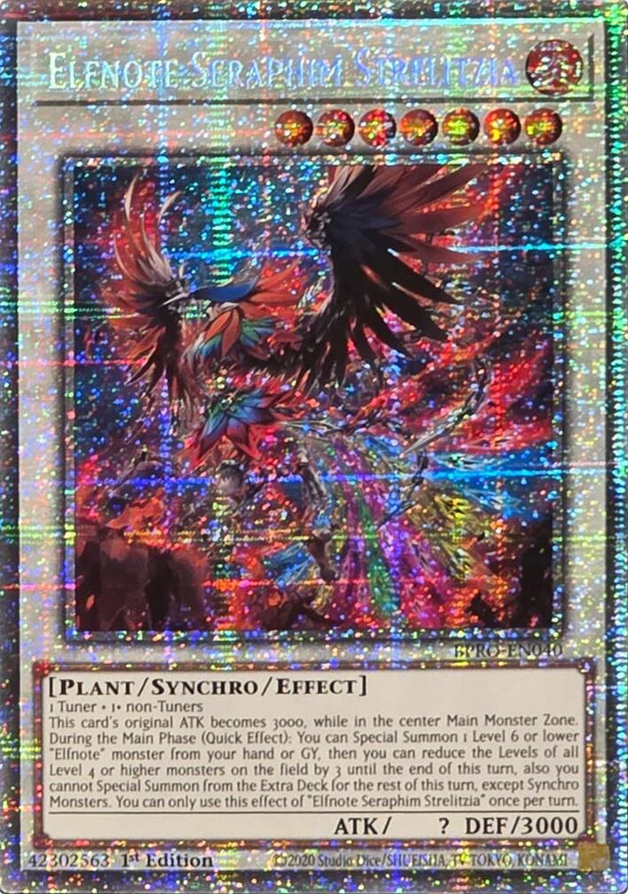Elfnote Seraphim Strelitzia (Starlight Rare) [BPRO-EN040] Starlight Rare Yu-Gi-Oh!