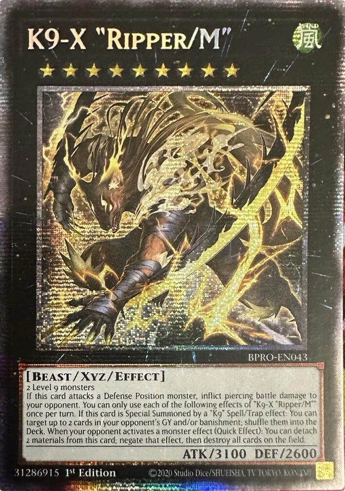 K9-X "Ripper/M" (Starlight Rare) [BPRO-EN043] Starlight Rare Yu-Gi-Oh!