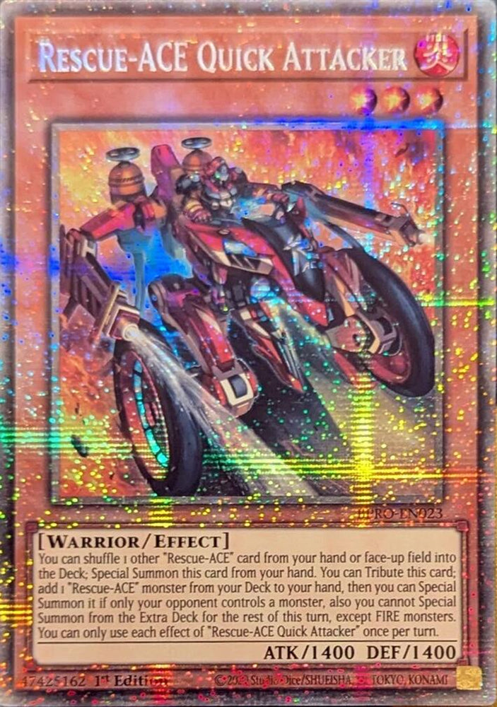 Rescue-ACE Quick Attacker (Starlight Rare) [BPRO-EN023] Starlight Rare Yu-Gi-Oh!