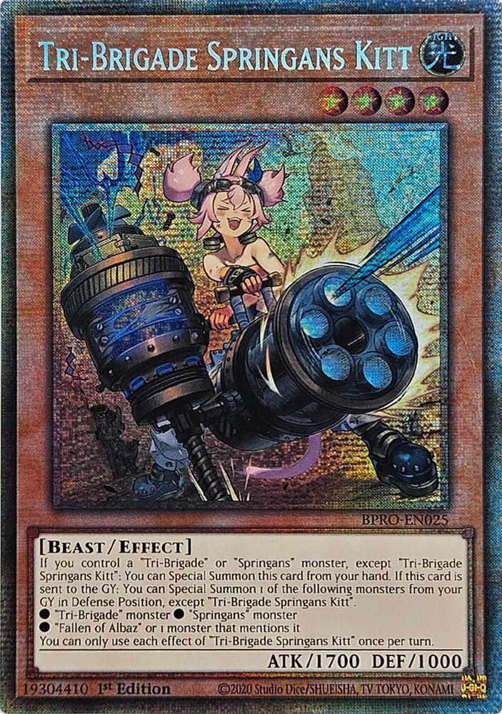 Tri-Brigade Springans Kitt (Starlight Rare) [BPRO-EN025] Starlight Rare Yu-Gi-Oh!